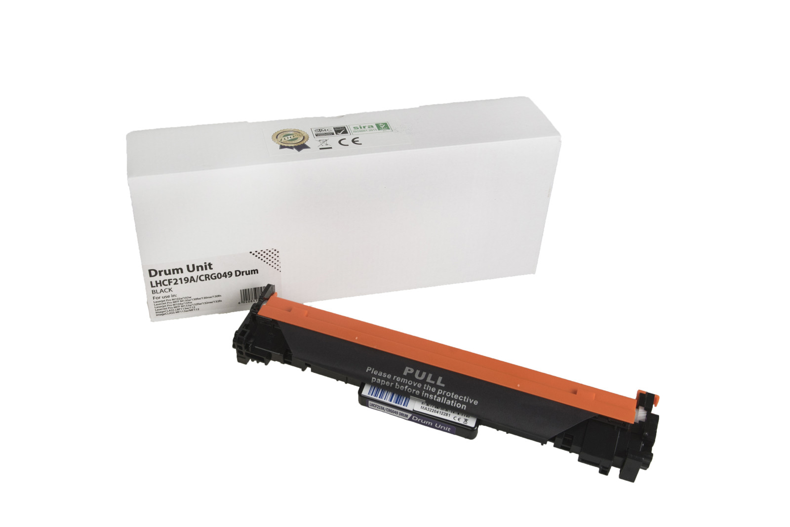 Kompatibilis optikai meghajtó CF219A, 19A, 2165C001 / CRG049, 12000 lap a HP nyomtatók számára (Orink white box)