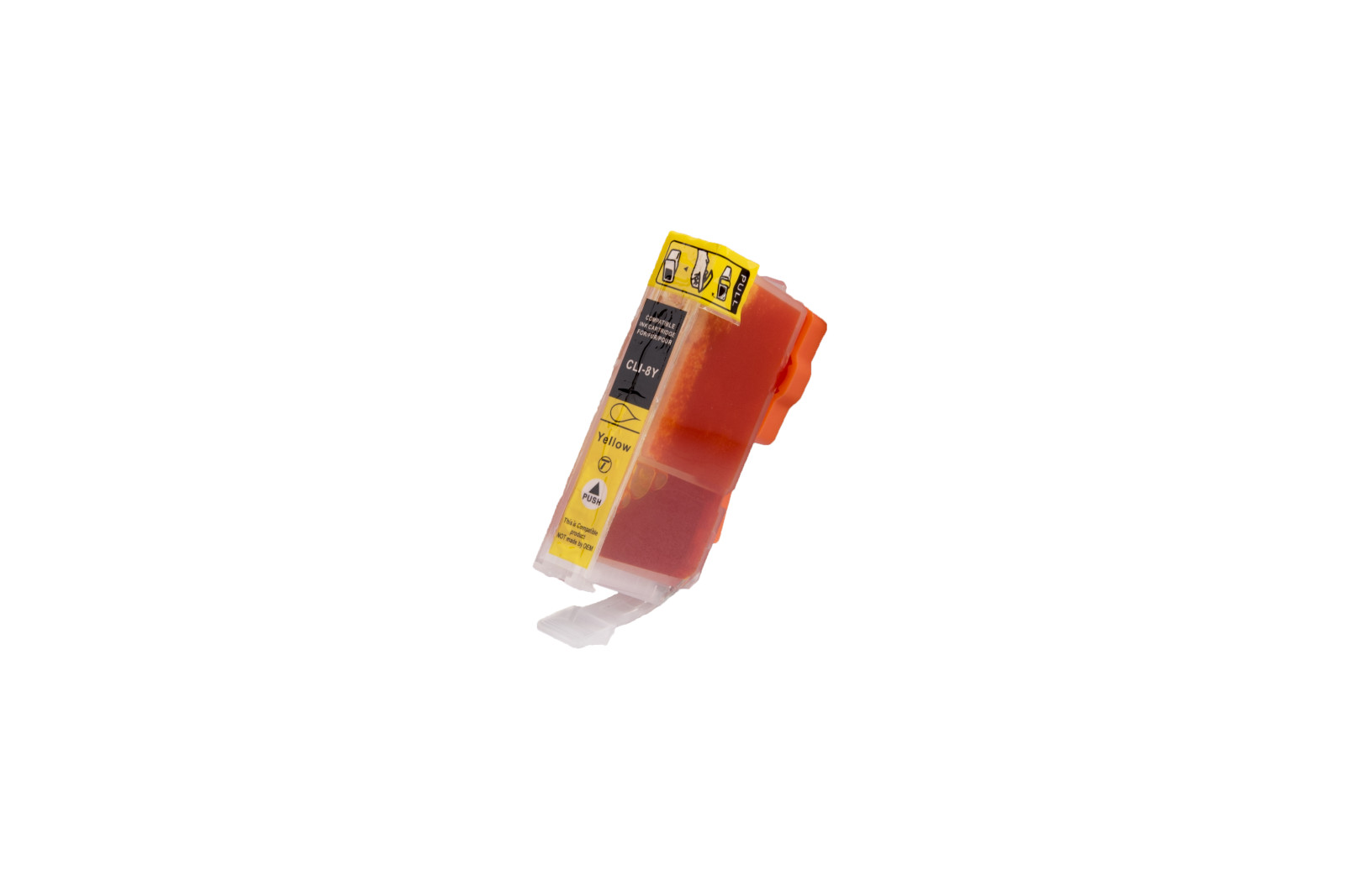 Kompatibilis tintakazetta töltés 0623B001, CLI8Y, 14ml a Canon nyomtatók számára (BULK)