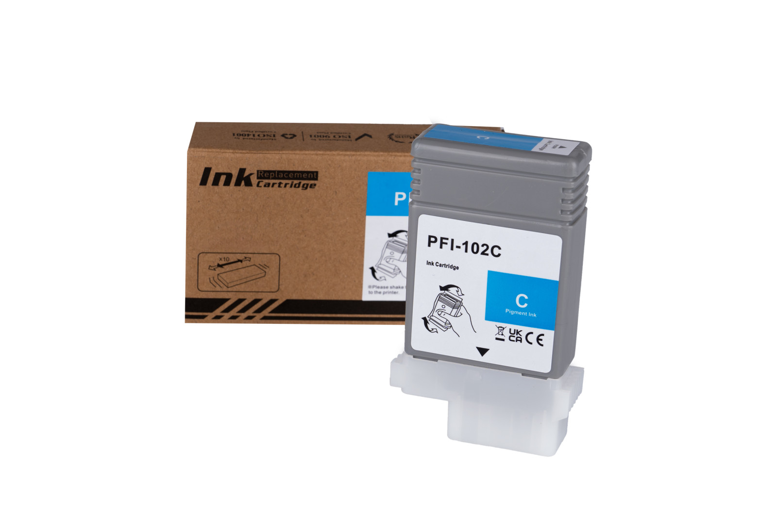 Kompatibilis tintakazetta töltés 0896B001, PFI102C, 130ml a Canon nyomtatók számára (ORINK BULK)