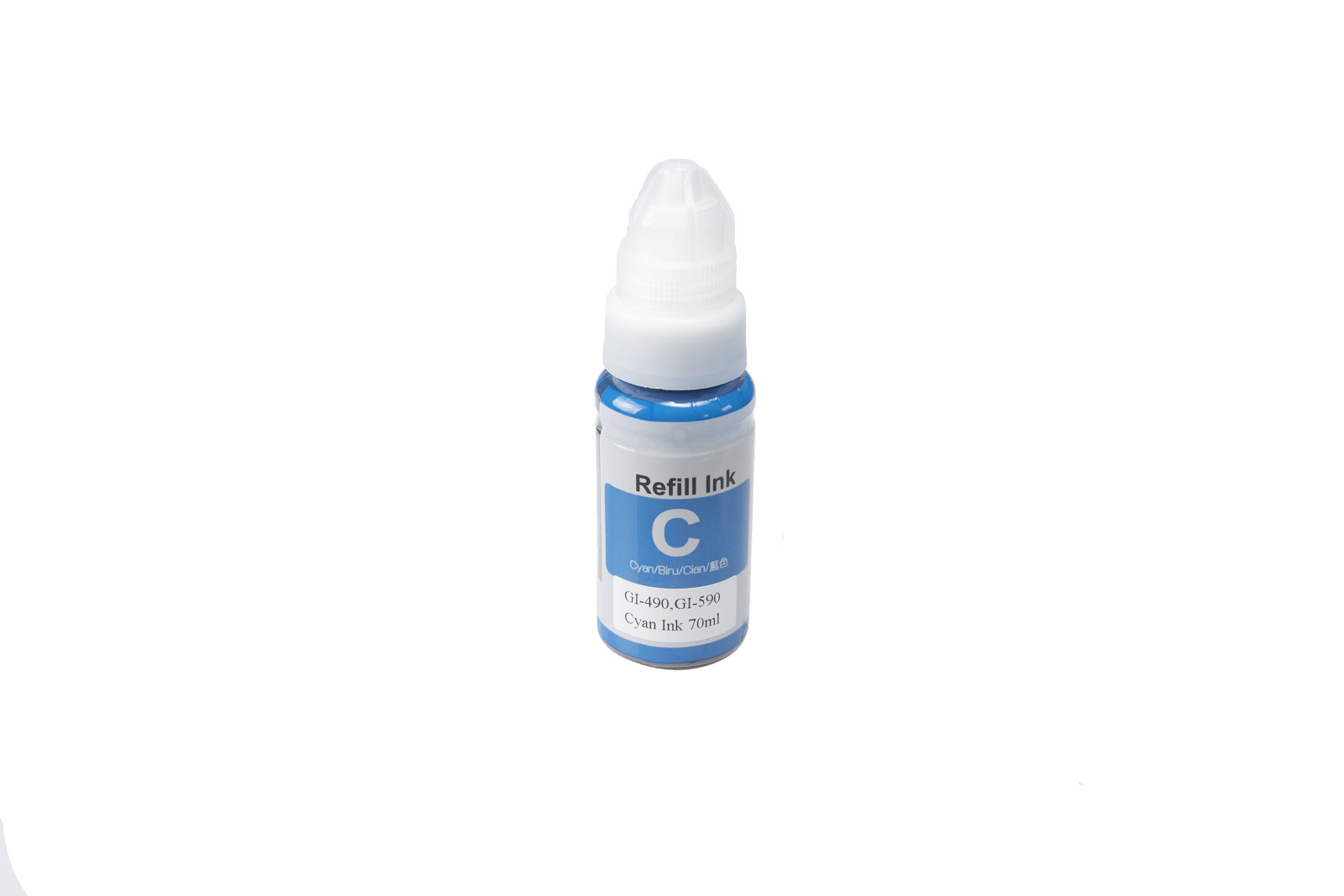 Kompatibilis tintakazetta töltés 1604C001, 0664C001, GI-490C, GI-590C, 70ml a Canon nyomtatók számára (ORINK BULK)