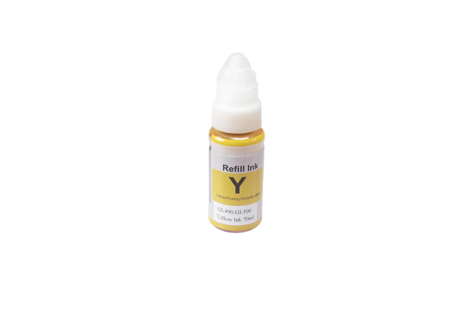 Kompatibilis tintakazetta töltés 1606C001, 0666C001, GI-490Y, GI-590Y, 70ml a Canon nyomtatók számára (ORINK BULK)