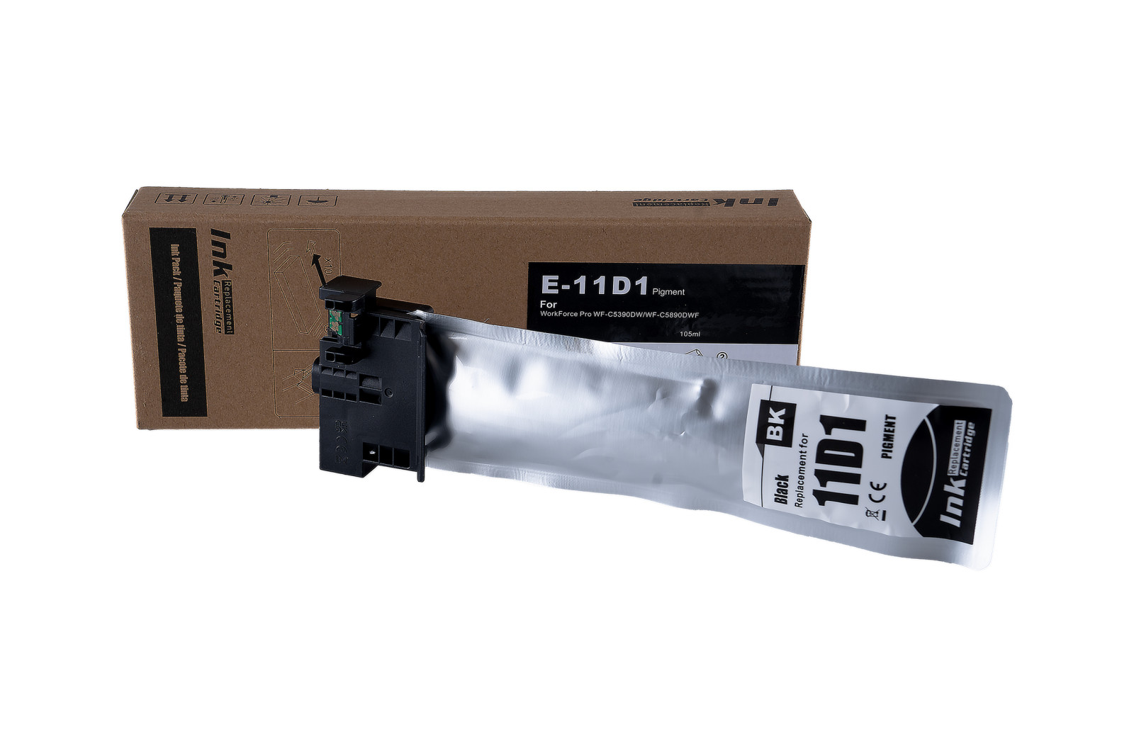 Kompatibilis tintakazetta töltés C13T11D140, XL, PIGMENT, 105ml a Epson nyomtatók számára (ORINK BULK)
