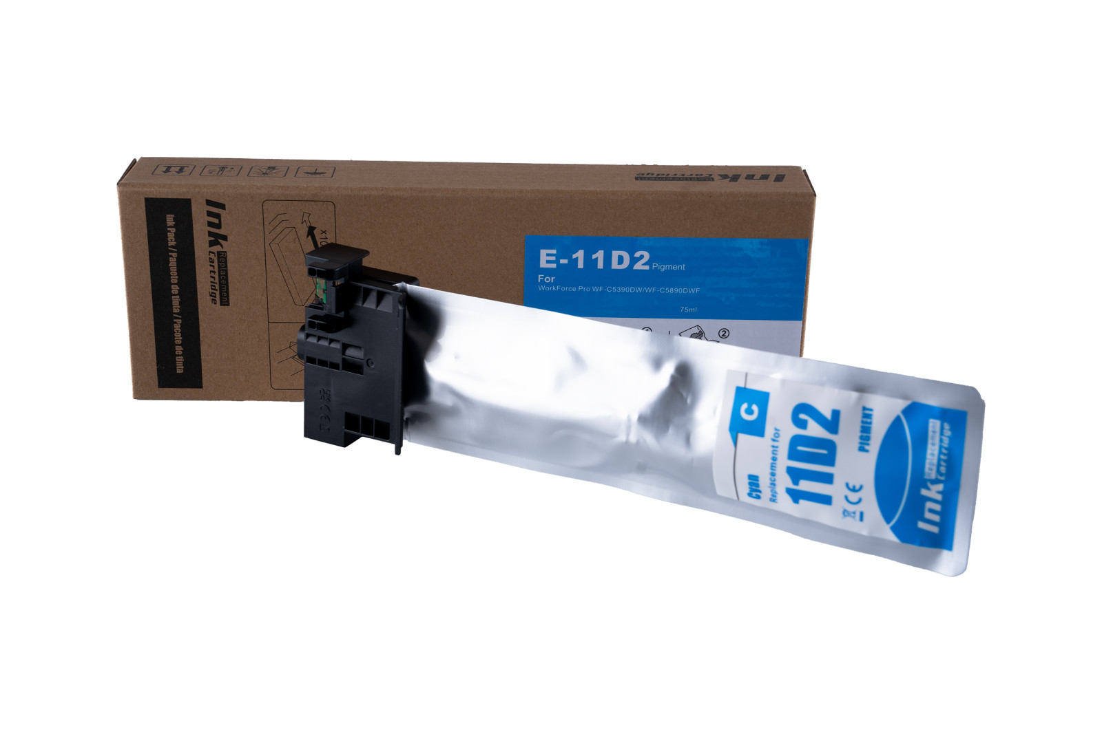 Kompatibilis tintakazetta töltés C13T11D240, XL, PIGMENT, 75ml a Epson nyomtatók számára (ORINK BULK)
