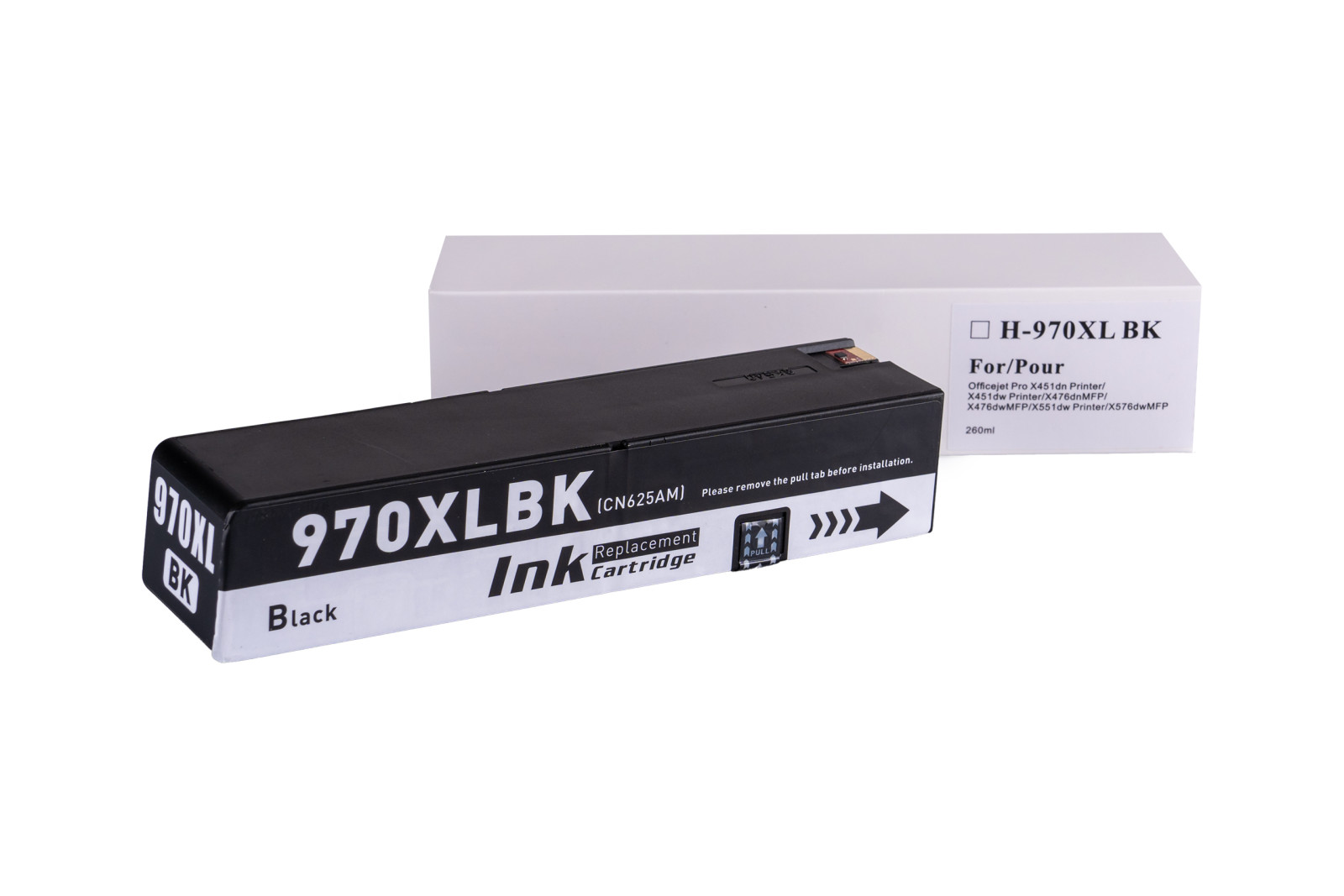 Kompatibilis tintakazetta töltés CN625AE, no.970XL, 250ml a HP nyomtatók számára (ORINK BULK)