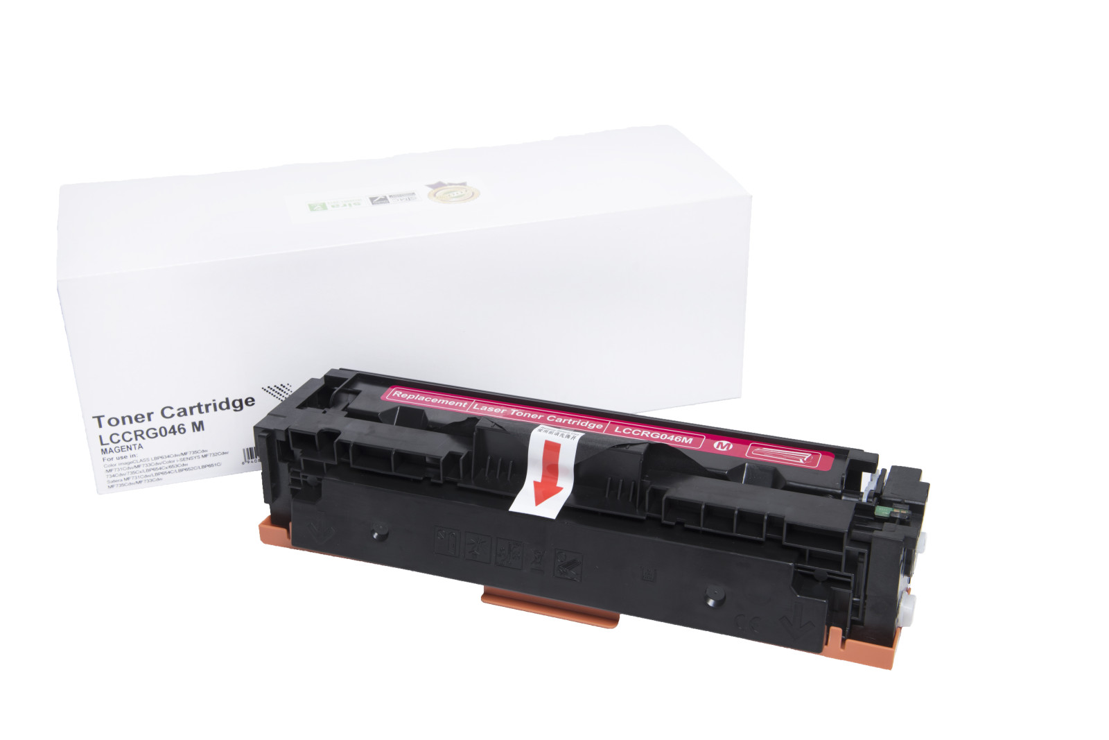 Kompatibilis tonerkazetta töltés 1248C002, CRG046M, 2300 lap a Canon nyomtatók számára (Orink white box)
