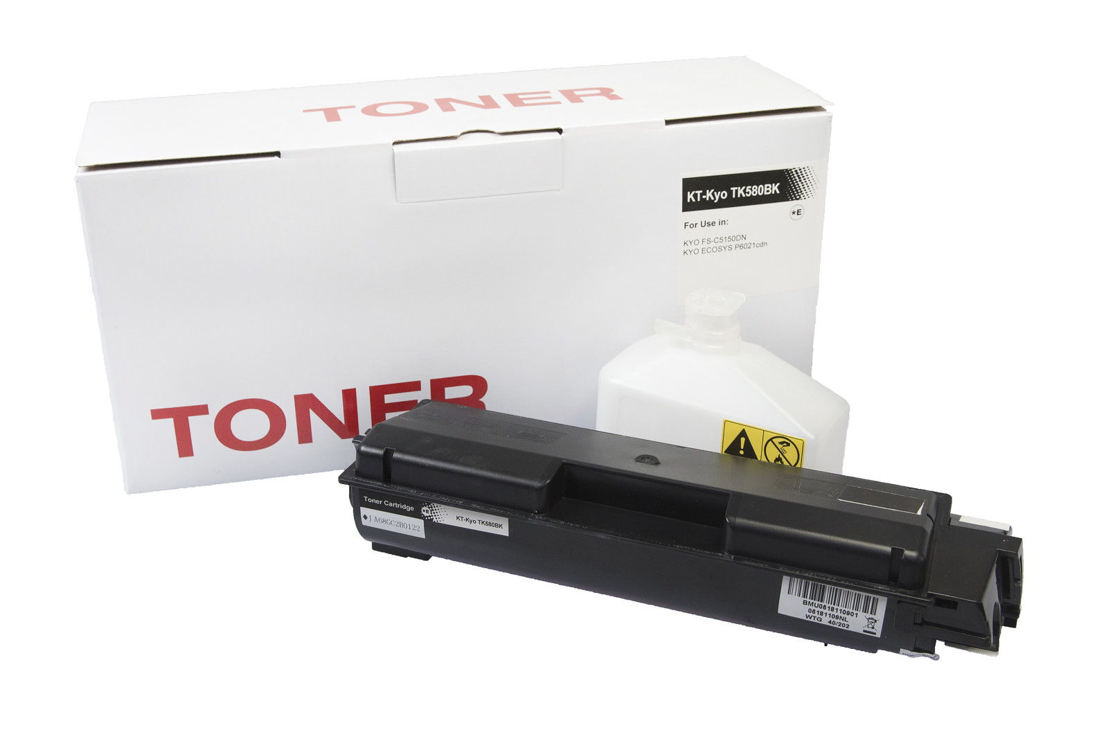 Kompatibilis tonerkazetta töltés 1T02KT0NL0, TK580BK, 3500 lap a Kyocera nyomtatók számára