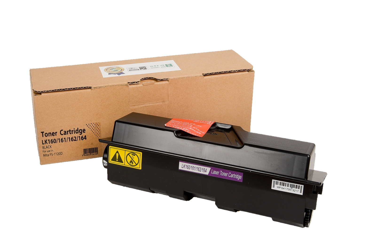 Kompatibilis tonerkazetta töltés 1T02LY0NL0, TK160, 2500 lap a Kyocera nyomtatók számára (Orink white box)