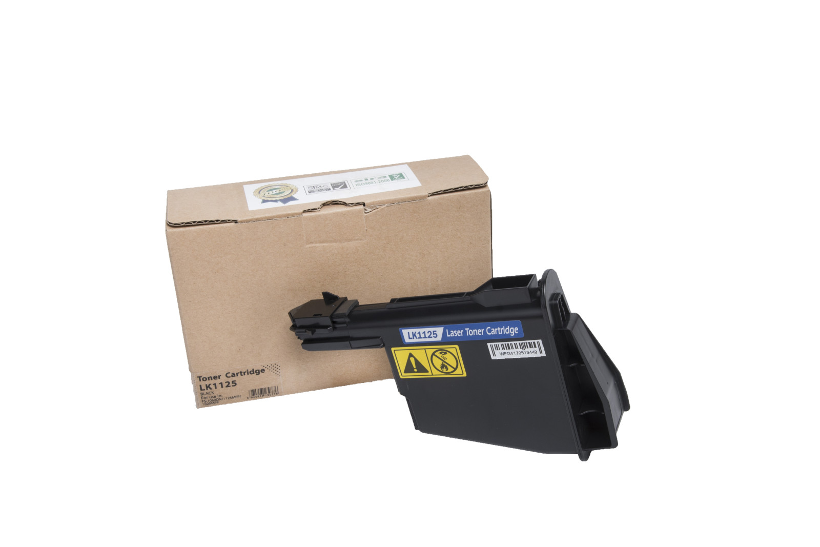 Kompatibilis tonerkazetta töltés 1T02M70NL0, TK1125, 2100 lap a Kyocera nyomtatók számára (Orink white box)