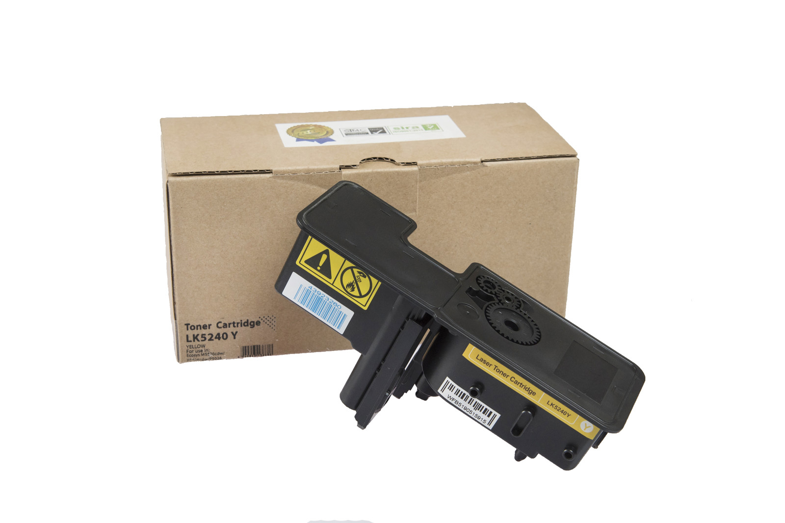 Kompatibilis tonerkazetta töltés 1T02R7ANL0, TK5240Y, 3000 lap a Kyocera nyomtatók számára (Orink White Box)