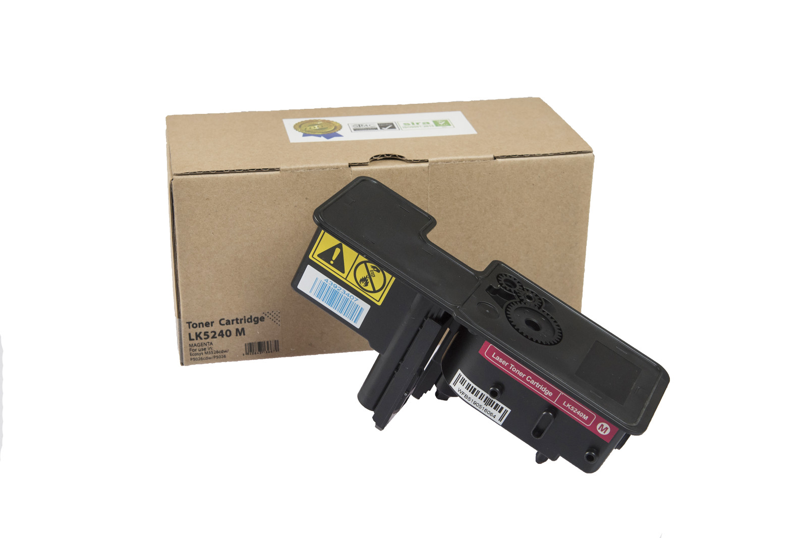 Kompatibilis tonerkazetta töltés 1T02R7BNL0, TK5240M, 3000 lap a Kyocera nyomtatók számára (Orink White Box)