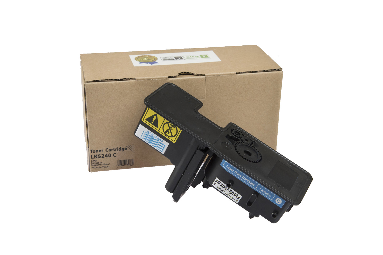 Kompatibilis tonerkazetta töltés 1T02R7CNL0, TK5240C, 3000 lap a Kyocera nyomtatók számára (Orink White Box)
