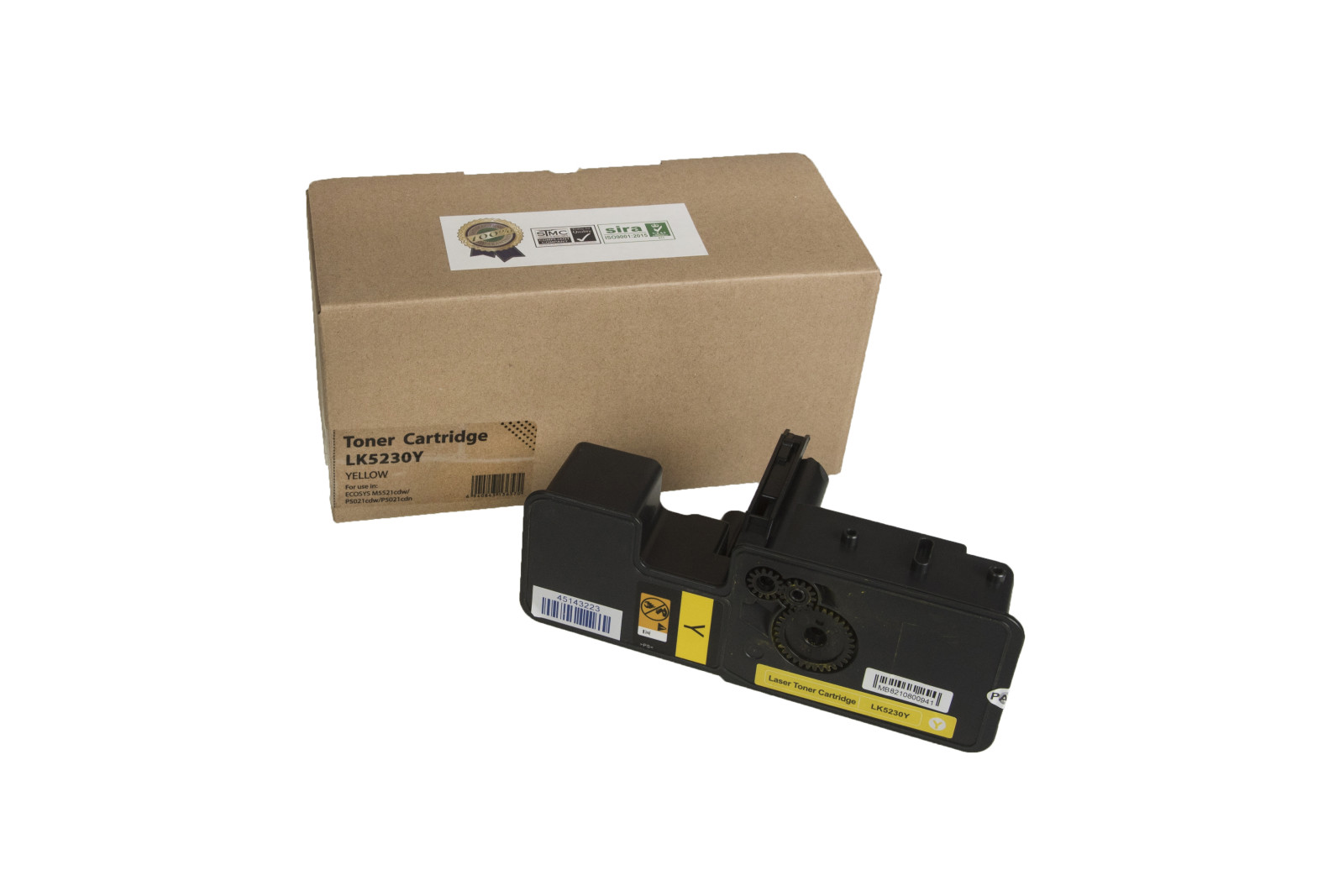 Kompatibilis tonerkazetta töltés 1T02R9ANL0, TK5230Y, 2200 lap a Kyocera nyomtatók számára (Orink white box)