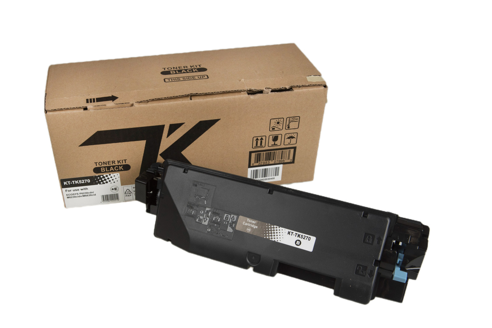 Kompatibilis tonerkazetta töltés 1T02TV0NL0, TK5270BK, 8000 lap a Kyocera nyomtatók számára