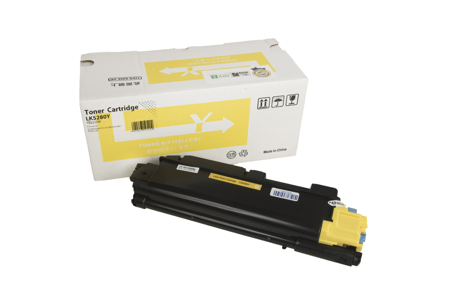 Kompatibilis tonerkazetta töltés 1T02TWANL0, TK5280Y, 11000 lap a Kyocera nyomtatók számára (Orink white box)