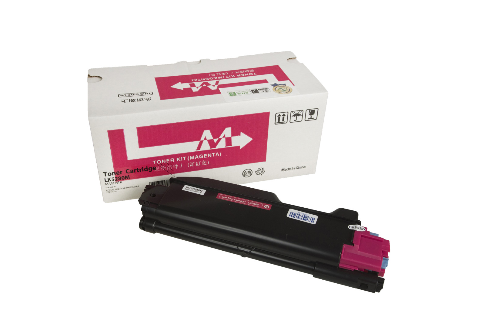Kompatibilis tonerkazetta töltés 1T02TWBNL0, TK5280M, 11000 lap a Kyocera nyomtatók számára (Orink white box)