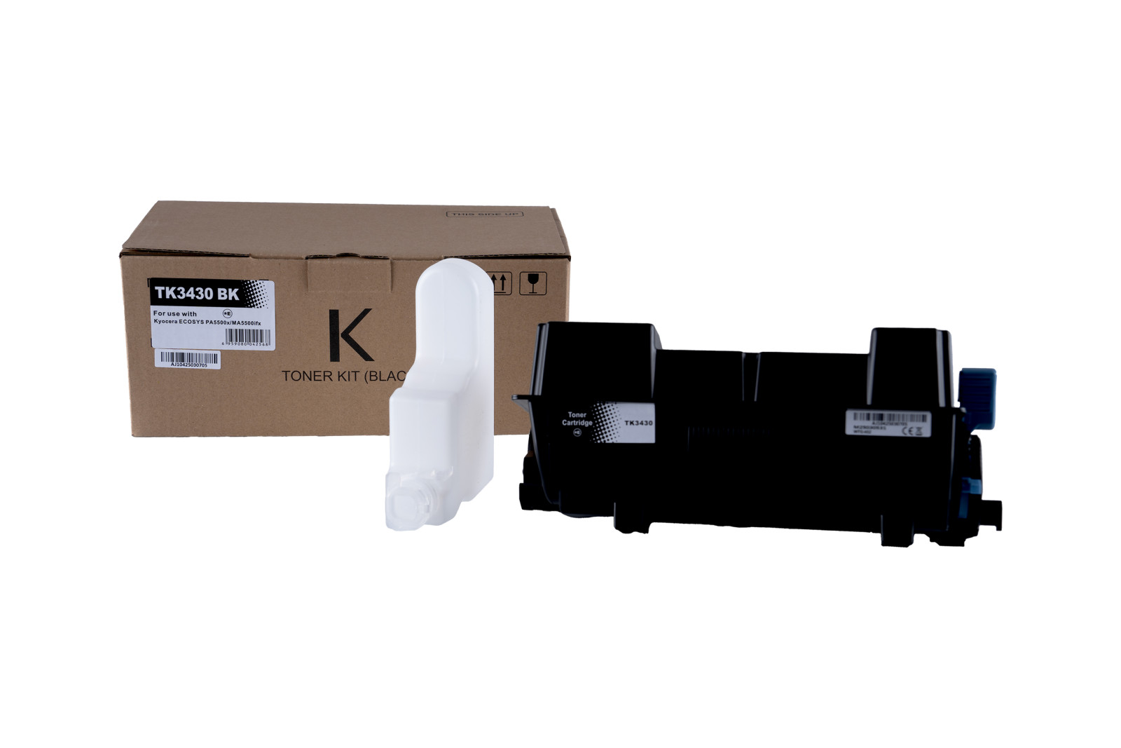 Kompatibilis tonerkazetta töltés 1T0C0W0NL0, TK3430, 25000 lap a Kyocera nyomtatók számára
