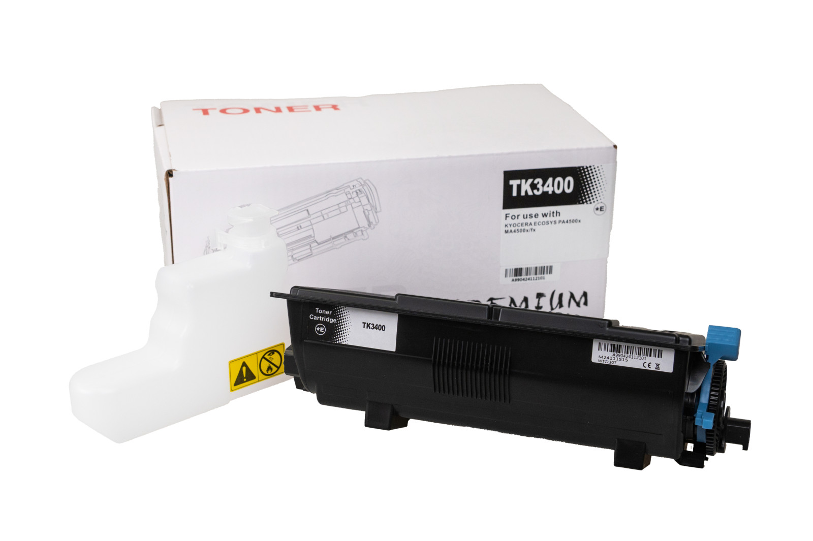 Kompatibilis tonerkazetta töltés 1T0C0Y0NL0, TK3400, 12500 lap a Kyocera Mita nyomtatók számára