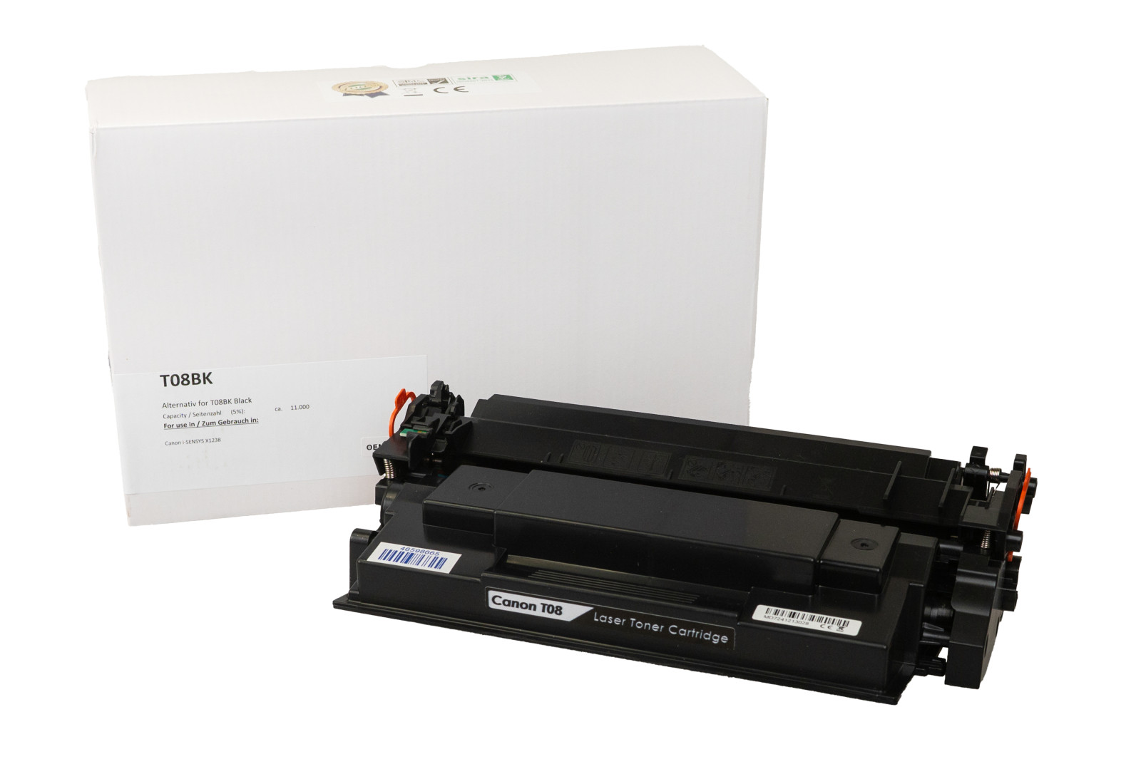 Kompatibilis tonerkazetta töltés 3010C006, T08, OEM CHIP, 10000 lap a Canon nyomtatók számára