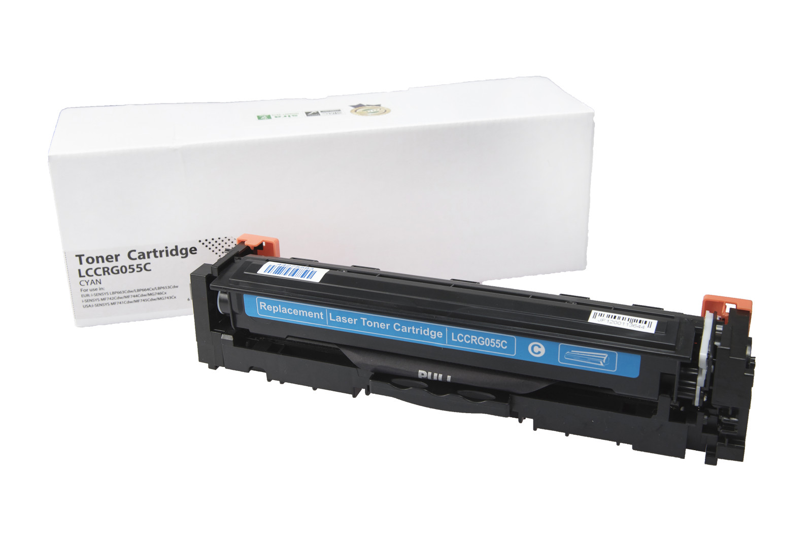 Kompatibilis tonerkazetta töltés 3015C002, CRG055C, OEM CHIP, 2100 lap a Canon nyomtatók számára (Orink white box)