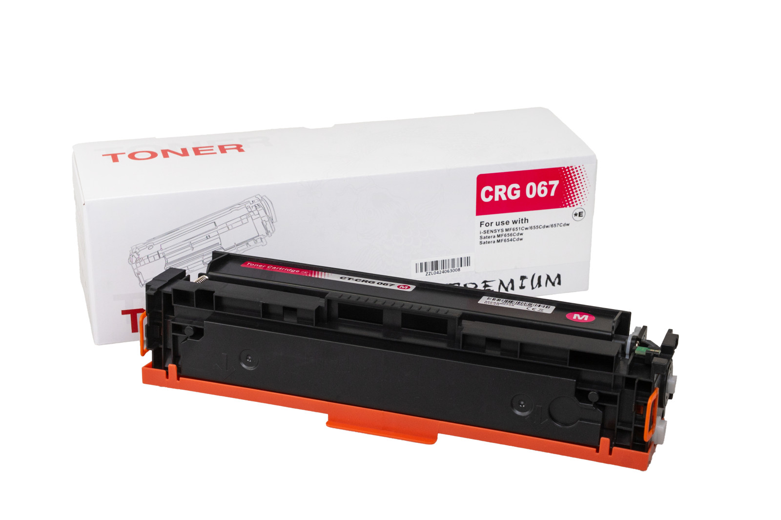 Kompatibilis tonerkazetta töltés 5100C002, CRG067M, 1250 lap a Canon nyomtatók számára
