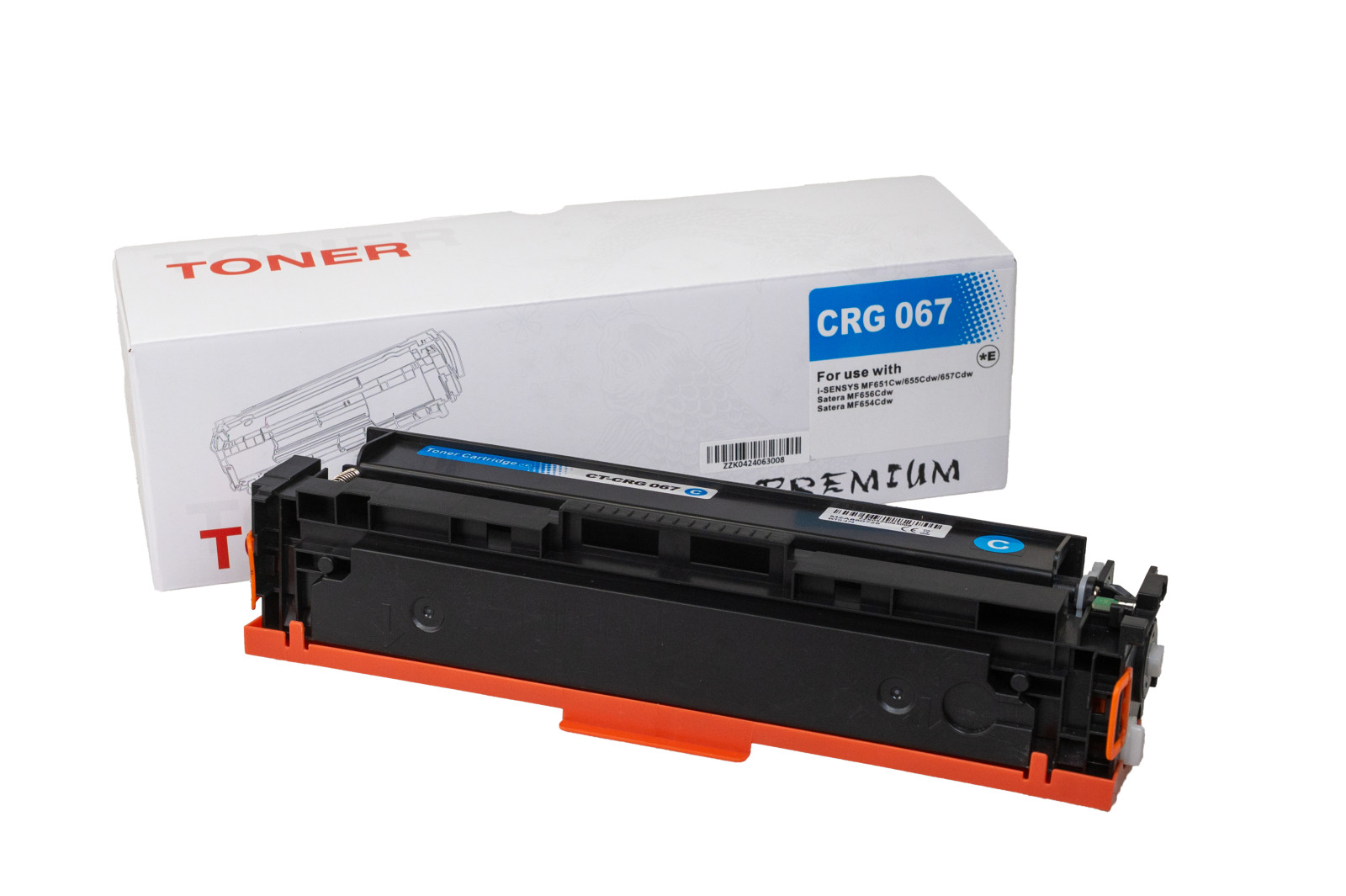 Kompatibilis tonerkazetta töltés 5101C002, CRG067C, 1250 lap a Canon nyomtatók számára
