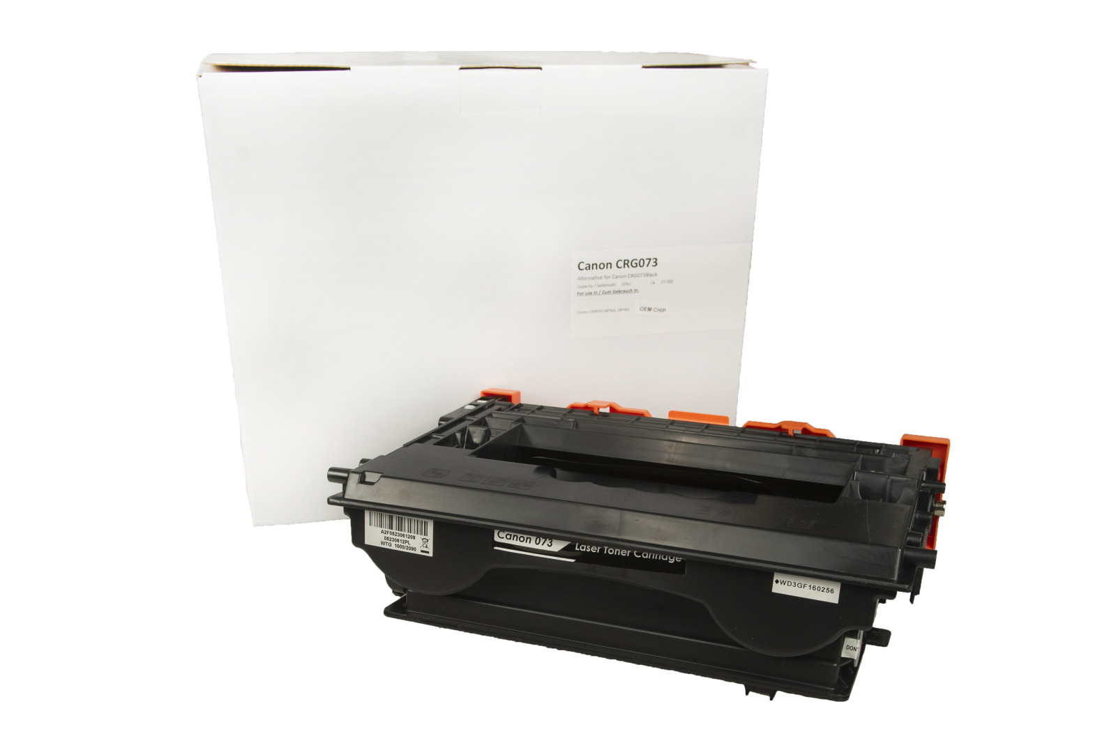 Kompatibilis tonerkazetta töltés 5724C001, CRG073, OEM CHIP, 27000 lap a Canon nyomtatók számára