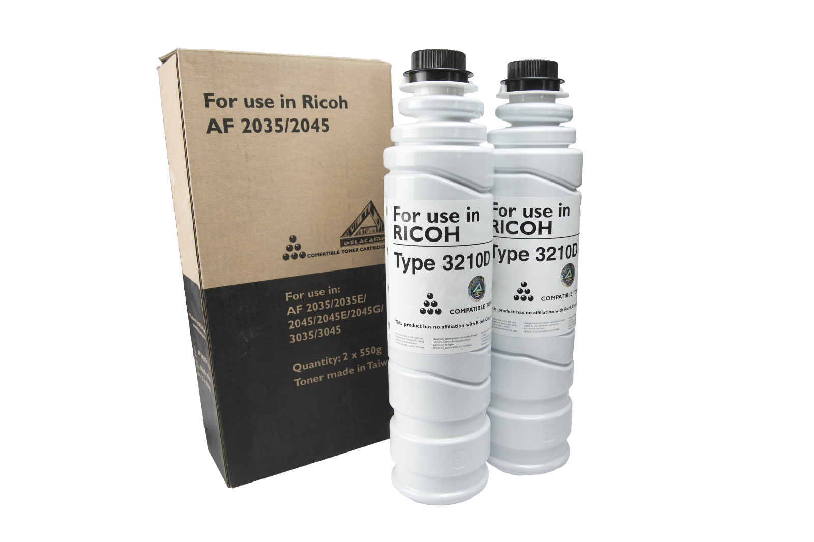 Kompatibilis tonerkazetta töltés 842078, Typ 3210D/Ricoh Aficio 2035/2045, 550g a Ricoh nyomtatók számára (ORINK)
