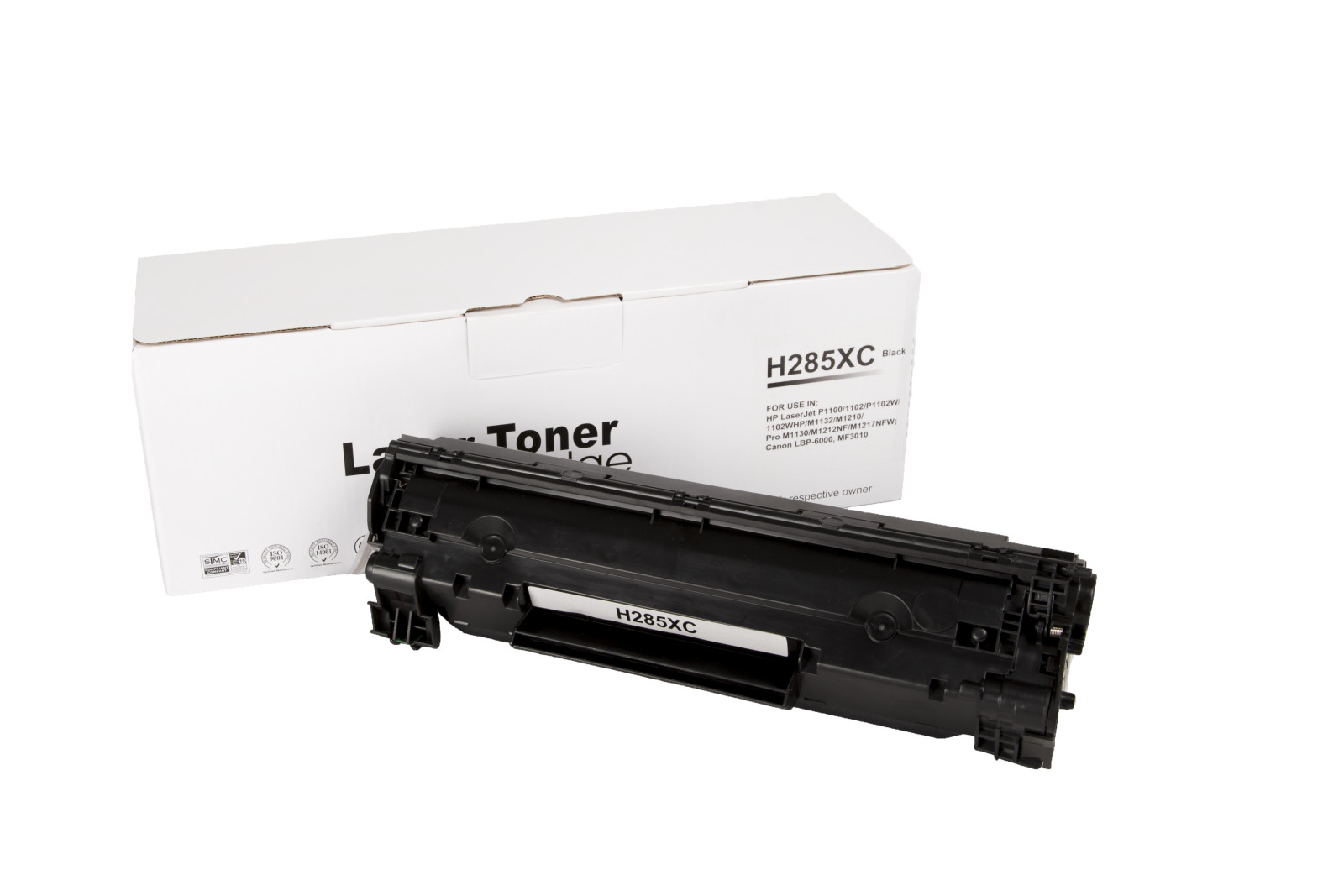 Kompatibilis tonerkazetta töltés CB435X, 35A, CB436X, 36A, CE285X, 85A, CE278X, 78A, 1870B002, 1871B002, 1153B002, 3484B002, CRG712, CRG713, CRG714, CRG725, 2500 lap a HP nyomtatók számára