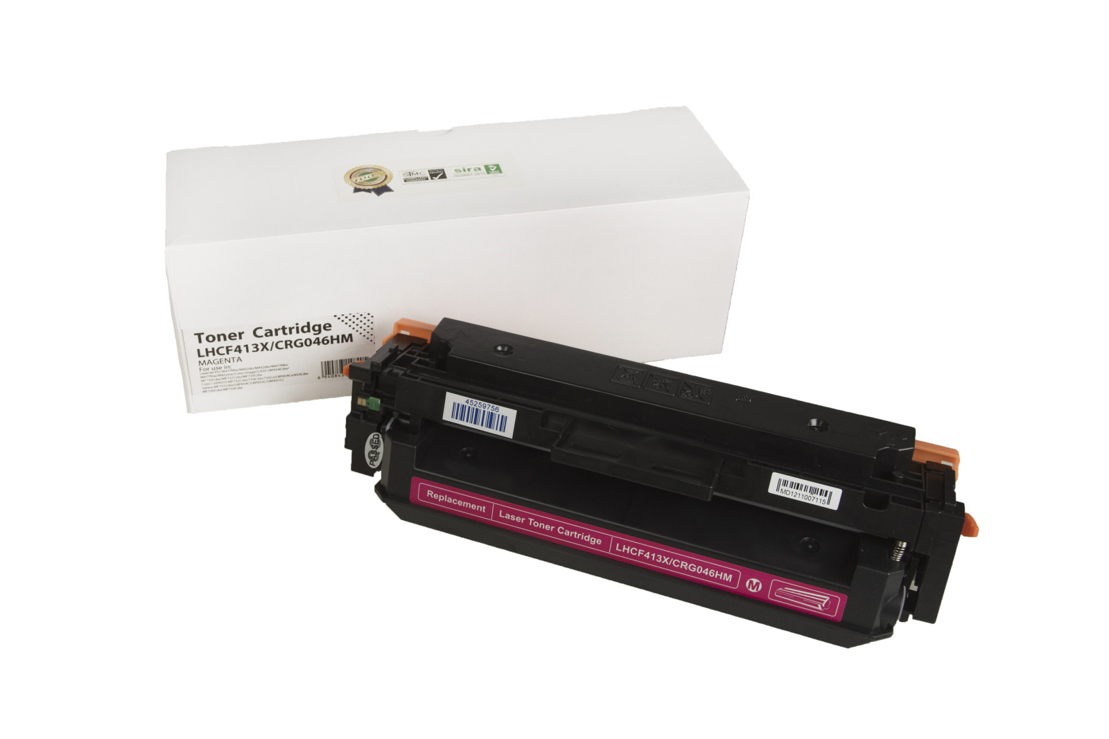Kompatibilis tonerkazetta töltés CF413X, 410X, 1252C002, CRG046HM, 5000 lap a HP nyomtatók számára (Orink white box)