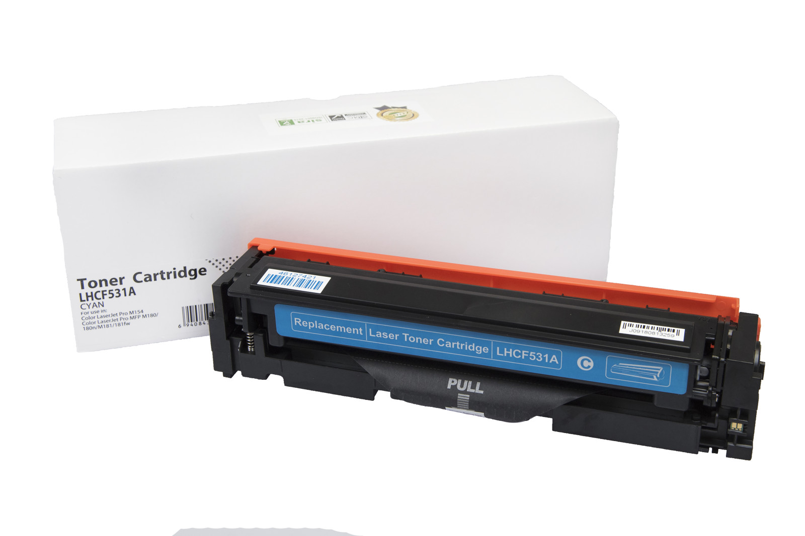 Kompatibilis tonerkazetta töltés CF531A, 205A, 900 lap a HP nyomtatók számára (Orink white box)