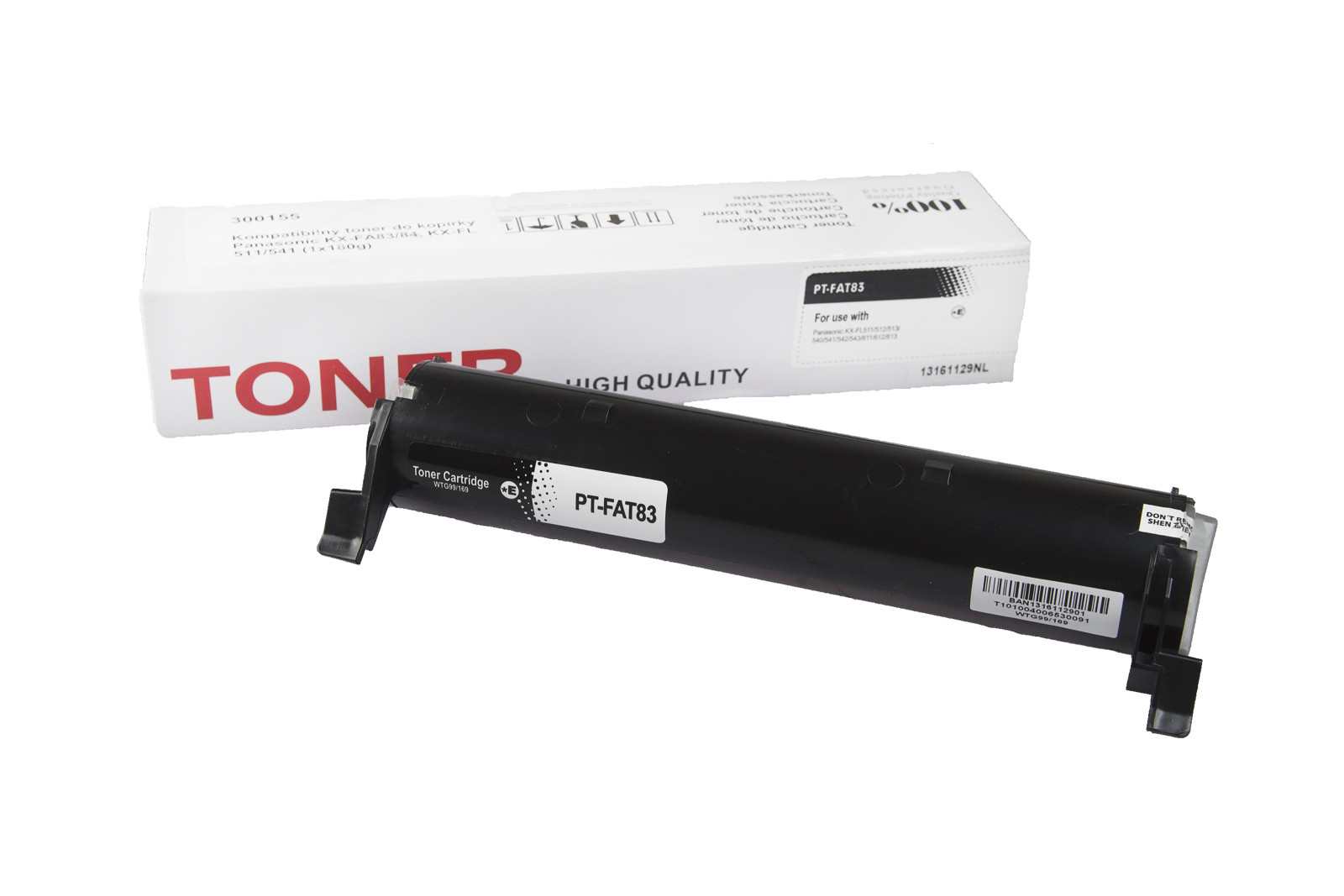 Kompatibilis tonerkazetta töltés KX-FA83X, KX-FL 511, KX-FL 611, KX-FLM 653, KX-FL 541, 180g a Panasonic nyomtatók számára
