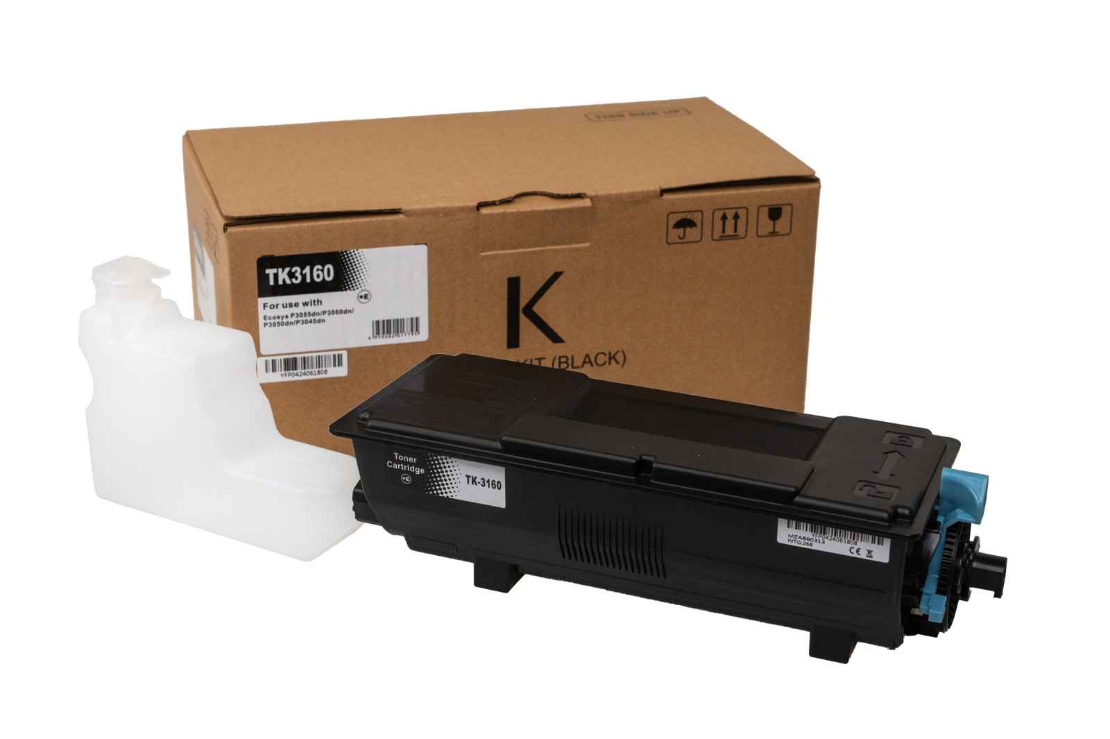 Kompatibilis tonerkazetta töltés TK-3160, 1T02T90NL0, 12500 lap a Kyocera Mita nyomtatók számára