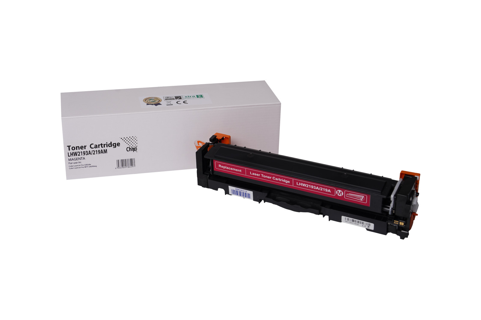 Kompatibilis tonerkazetta töltés W2193A, 219A, 1200 lap a HP nyomtatók számára (Orink white box)