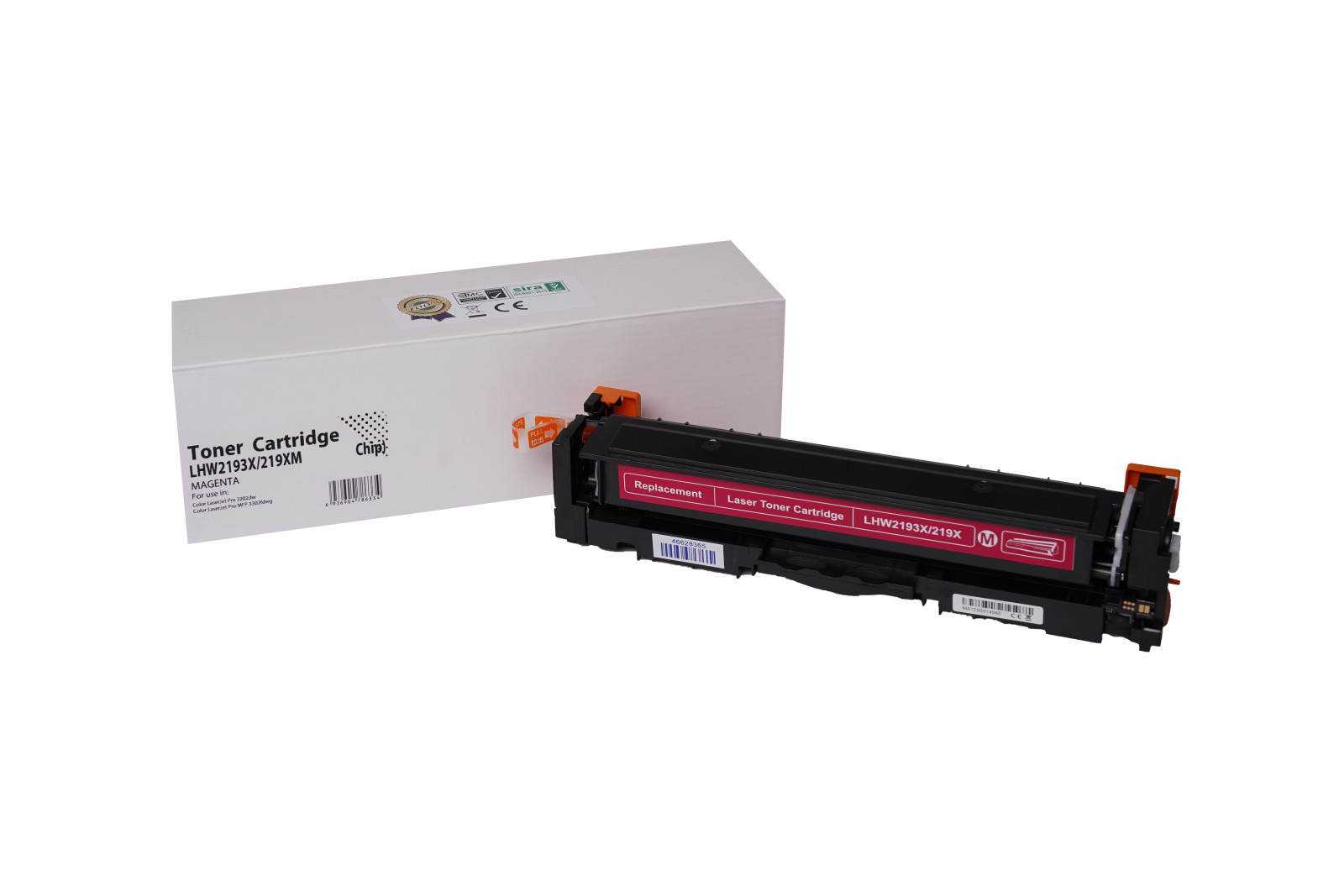 Kompatibilis tonerkazetta töltés W2193X, 219X, 2500 lap a HP nyomtatók számára (Orink white box)